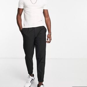 New ASOS DESIGN smart tapered jogger in black